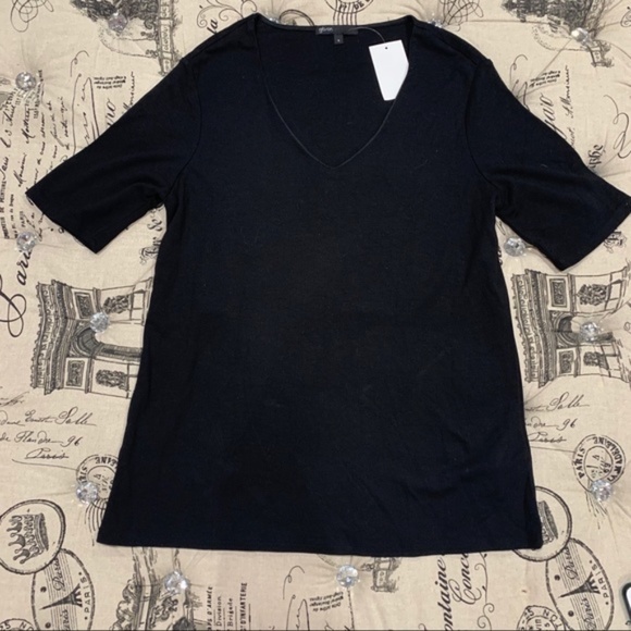 Gibson Clean Ponte V-Neck Tee - Picture 4 of 6